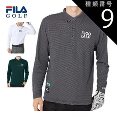 種類9：ホワイト(WT)/L フィラゴルフ 裏起毛 ボタンダウン 長袖 ポロシャツ ウェア メンズ 784-540 M-3L 