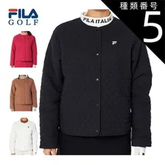 種類5：ブラック(BK)/M フィラゴルフ ハート柄キルティング 4WAYストレッチ ノーカラー 中綿ブルゾン ウェア レディース S-L 794-261 