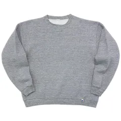 80s RUSSELL ラッセル スウェット 前V 無地 USA製 グレー M