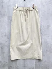 新品 ワークトリップアウトフィッツ ユナイテッドアローズ BC ウエストゴム ドロスト タイトスカート sizeL/ベージュ ■◇レディース