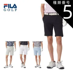 種類5：ブラック(BK)/3L フィラゴルフ 遮熱機能付き ショートパンツ ウェア メンズ 2025年春夏モデル M-3L 745-324 