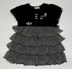 【新入荷!!】☆セット割対応☆ メゾピアノ キッズ 半袖 フリル トップス 120cm （1884）