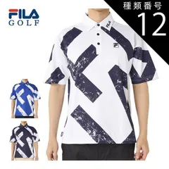 種類12：ホワイト(WT)/M フィラゴルフ ビッグロゴグラフィック 半袖 ポロシャツ ウェア メンズ 2025年春夏モデル M-3L 745-665 