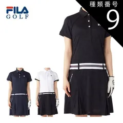 種類9：ホワイト(WT)/L フィラゴルフ ウエストライン メッシュジャガード ワンピース ウェア レディース 2025年春夏モデル M-3L 755-404 