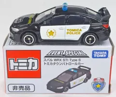 【中古】トミカ 1/62 スバル WRX STI Type S トミカタウンパトロールカー(ブラック×ホワイト) 「トミカ EVENT SPECIAL」 トミカ博 入場記念品