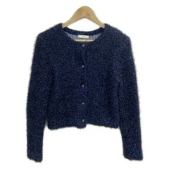 SHIPS(シップス) カーディガン レディース美品  - ネイビー ラメ
