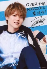 【中古】生写真(男性) 内田雄馬/印刷サイン・メッセージ入り/「YUMA UCHIDA 1st LIVE TOUR 『OVER THE HORIZON』」会場限定 CD「HORIZON」購入特典ブロマイド
