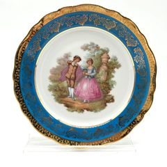 リモージュ LIMOGES FRANCE ハンドペイント 金彩 花柄 飾り皿 - メルカリ
