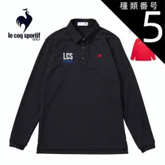 種類5：RD00(レッド)/3L ルコックスポルティフ ゴルフ ストレッチフォーサー ロゴジャガード 長袖 ポロシャツ ウェア メンズ LG4FLS03M M-3L 