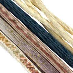 帯締め 優品 帯締め5本セット クリーム 正絹 和装小物  【中古】
