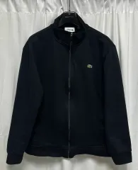 no 139 ラコステ ブラック ジップアップ カーディガン ジャケット 2xl 状態s級