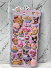 ラスト4点‼️K4 日焼け　シール　おしり　キャラクター　シール帳　3D ぷくぷく　ボンボンドロップシール