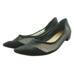 ルタロン Le Talon ポインテッドネットフラットシューズ メッシュ 24.5cm 黒 ブラック /SS ■OS