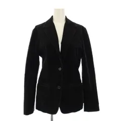 ラルフローレン RALPH LAUREN テーラードジャケット アウター シングル コーデュロイ ワンカラー 11 黒 ブラック /BB