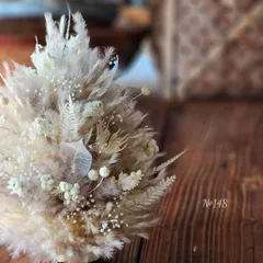 №148　パンパスグラス　ツリー　ドライフラワー　プリザーブドフラワー　オブジェ　ホワイトインテリア