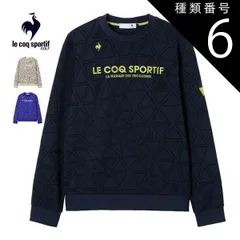 種類6：NV00(ネイビー)/3L ルコックスポルティフ ゴルフ トライアングル柄 プルオーバー 長袖カットソー ウェア メンズ 2025年秋冬モデル M-3L LG5FSW04M 