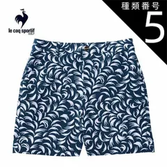種類5：NV00(ネイビー)/L ルコックスポルティフ ゴルフ ルースタープリント ショートパンツ ウェア レディース 2025年春夏モデル S-LL LG5SHP00L 