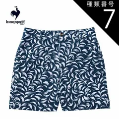 種類7：BL00(ブルー)/M ルコックスポルティフ ゴルフ ルースタープリント ショートパンツ ウェア レディース 2025年春夏モデル S-LL LG5SHP00L 