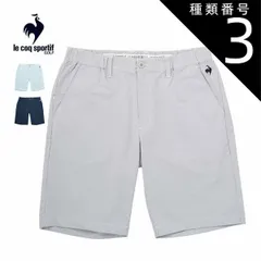 種類3：SA00(サックス)/LL ルコックスポルティフ ゴルフ シアサッカー ストライプ柄 ハーフパンツ ウェア メンズ 2025年春夏モデル M-3L LG5SHP02M 