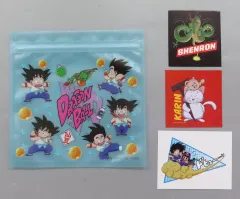 【中古】グッズセット 孫悟空 ジッパーバッグ＆ステッカーセット 「一番くじ ドラゴンボール DRAGONBALL SNAP COLLECTION2」 I賞