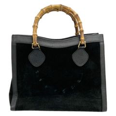GUCCI グッチ ダイアナ バンブー トートバッグ スエード ヴィンテージ