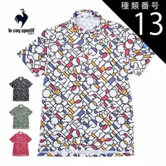 種類13：BK00(ブラック)/M ルコックスポルティフ ゴルフ サンスクリーン カラーブロックグラフィック小柄 半袖 ポロシャツ ウェア メンズ 2025年春夏モデル M-3L LG5SHS03M 