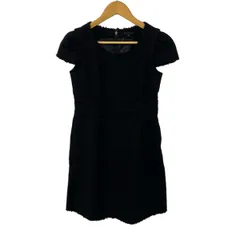 TO BE CHIC(トゥービーシック) ワンピース サイズ40 M レディース美品  - 黒 半袖/ロング丈 コットン