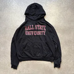 Champion チャンピオン スウェット パーカー カレッジ ブラック 黒 L