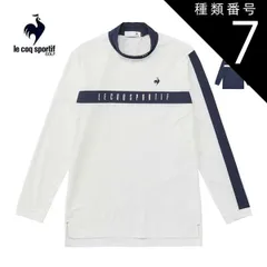 種類7：EM00(エメラルド)/L ルコックスポルティフ ゴルフ サンスクリーン アシンメトリーデザイン 鹿の子 モックネック 長袖シャツ ウェア メンズ 2025年春夏モデル M-3L LG5SLS50M 