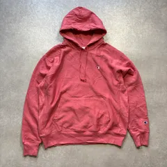 Champion チャンピオン スウェット リバースウィーブ パーカー 単色タグ 復刻 無地 ロゴ 薄ピンク XL