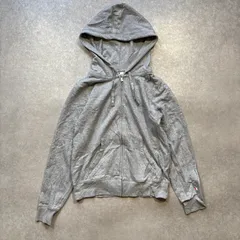 Champion チャンピオン ジップパーカー スウェット ロゴ フルジップ グレー L