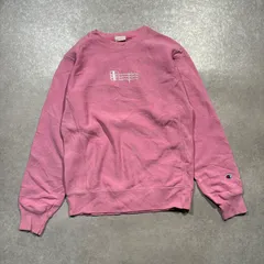 Champion チャンピオン スウェット トレーナー リバースウィーブ REVERSE WEAVE 単色タグ マルチロゴ 刺繍 ピンク S