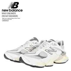[レディース サイズ] NEW BALANCE (ニューバランス) 9060 SNEAKER 90/60 ローカット スニーカー 厚底 ダッド シューズ 990 860 Y2K テック系 モード カジュアル ストリート (ホワイト/グレー) U9060AGA