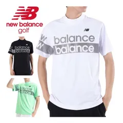ニューバランス SPORT ロゴプリント モックネック 半袖シャツ ゴルフウェア メンズ M-LL 012-4166005 