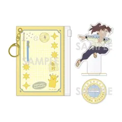 【中古】グッズセット 3.山田利吉 ポーチ入りアクリルスタンド 「忍たま乱太郎」