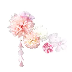 【在庫処分】袴 振袖 ヘッドドレス 花飾り ウエディング 結婚式 浴衣 ブライダル 和装 ヘッドアクセサリー 着物 花 ドライフラワー 花嫁 和風 髪飾り 卒業式 Shop] 成人式 [JOMA-E 七五三