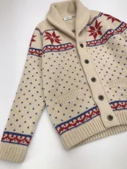 SHIPS シップス 長袖 厚手 カーディガン sizeM/アイボリー  ◆■メンズ