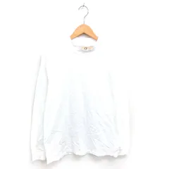 ナノユニバース nano universe LB04 Tシャツ カットソー モックネック 無地 シンプル 長袖 L アイボリー /TT