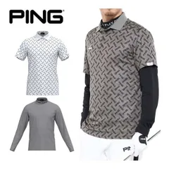 ピン メンズ ゴルフウェア パフォーマンスライン ツインレイヤード モックネック 長袖シャツ + 半袖ポロシャツ セットアイテム 621-4160209 M-LL 