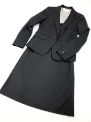 any SiS エニィスィス 長袖 セットアップ ジャケット スカート スーツ size2/紺 ◇■レディース