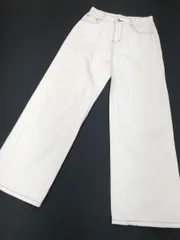UNE MANSION ユヌマンション ワイド デニムパンツ sizeM/白  ■■レディース