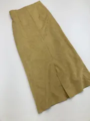 美品 Laveange ラビアンジェ 571010-06 ロング タイト スカート sizeM/黄 ◆■レディース