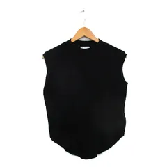 クラシカルエルフ classical elf リブ ニット セーター ノースリーブ コットン シンプル M ブラック 黒 /KT15