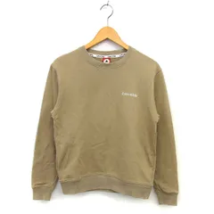 コンバース CONVERSE ALL STAR トレーナー スウェット リブ コットン 綿 クルーネック ロゴ刺繍 長袖 Ｍ ベージュ /NT16