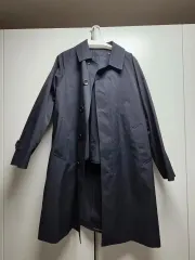 ユニクロ U ネイビー トレンチ コート s