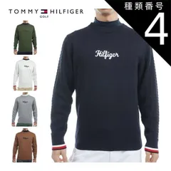 種類4：NVY(30)/LL トミーヒルフィガー ケーブルミックス クルーネック セーター ゴルフウェア メンズ M-3L THMA461 