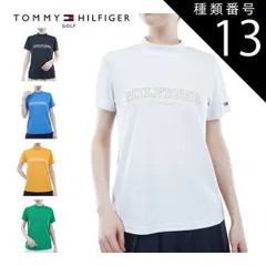 種類13：NVY(30)/M トミーヒルフィガー ゴルフ ウェア レディース アーチロゴ モックネック 半袖シャツ THLA401 S-LL 