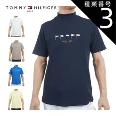 種類3：SND(28)/LL トミーヒルフィガー マルチフラッグ モックネック 半袖シャツ ゴルフウェア メンズ 2025年春夏モデル M-3L THMA503 