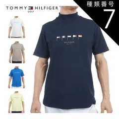 種類7：NVY(30)/3L トミーヒルフィガー マルチフラッグ モックネック 半袖シャツ ゴルフウェア メンズ 2025年春夏モデル M-3L THMA503 