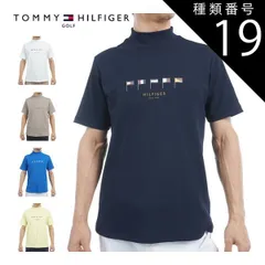 種類19：WHT(00)/M トミーヒルフィガー マルチフラッグ モックネック 半袖シャツ ゴルフウェア メンズ 2025年春夏モデル M-3L THMA503 